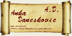 Anka Danesković vizit kartica